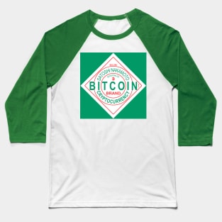 Bitcoin Bullish Label Baseball T-Shirt